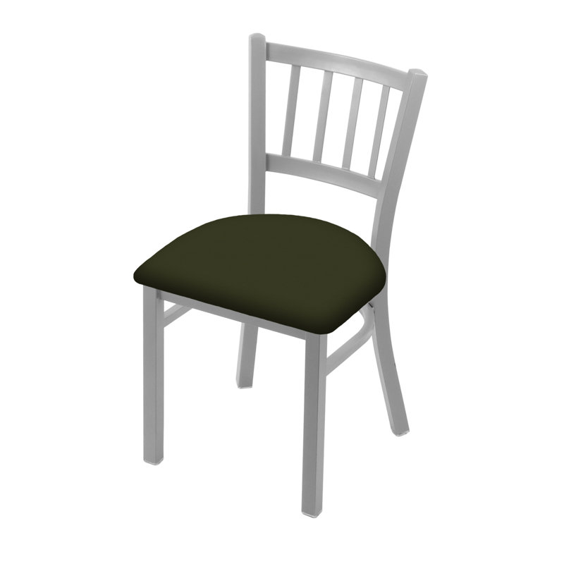 Chaise Contessa 610, Nickel anodisé, Vinyle - Pin Canter