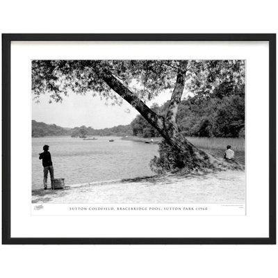 Sutton Coldfield, Bracebridge Pool, Sutton Park C1960 1 Piece Single Picture Frame Wall Art