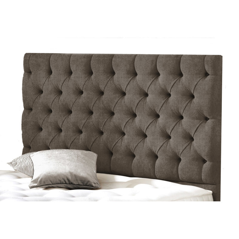 Ryan Upholstered Linen Panel Headboard, Super King (6'), Charcoal