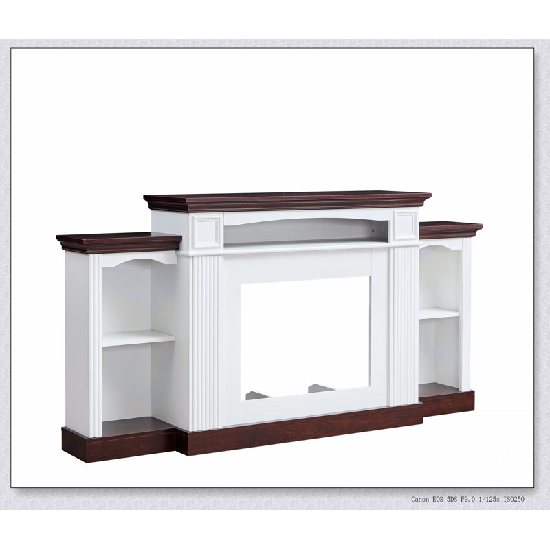 Meuble télé avec foyer électrique de 70 pouces Farmhouse Style