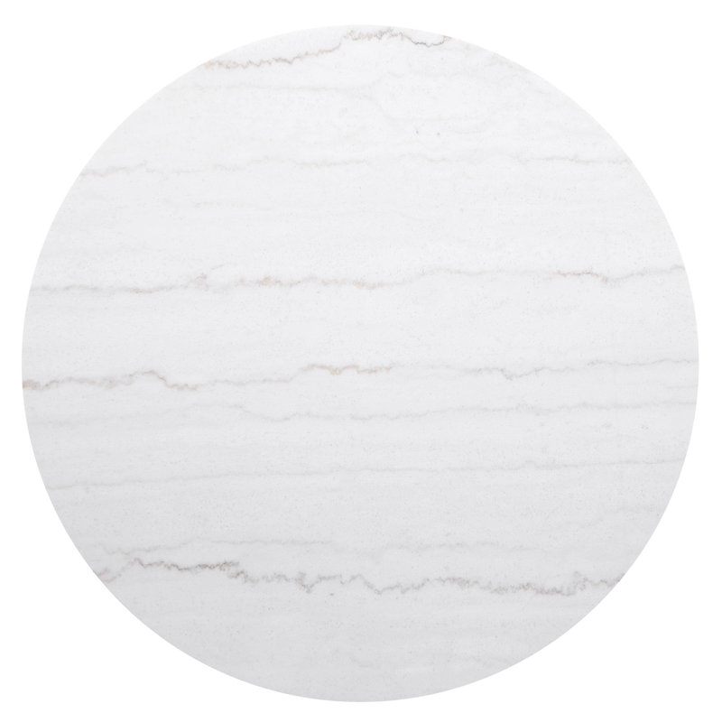 Acus Round Marble Top Coffee Table White, Charcoal