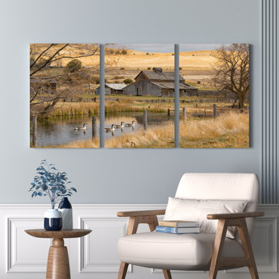 Ensemble de 3 reproductions d'art sur toile tendues