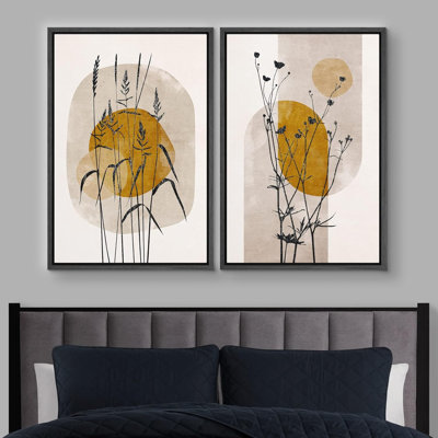 Abstract Botanical 2 - Pieces