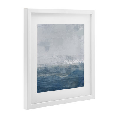 «Ocean Tide», reproduction abstraite encadrée sous verre, conception de Dan Meneely