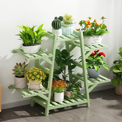 6-Tier Bamboo Plant Shelf Multi-Layer Display Rack by Arlmont & Co.
