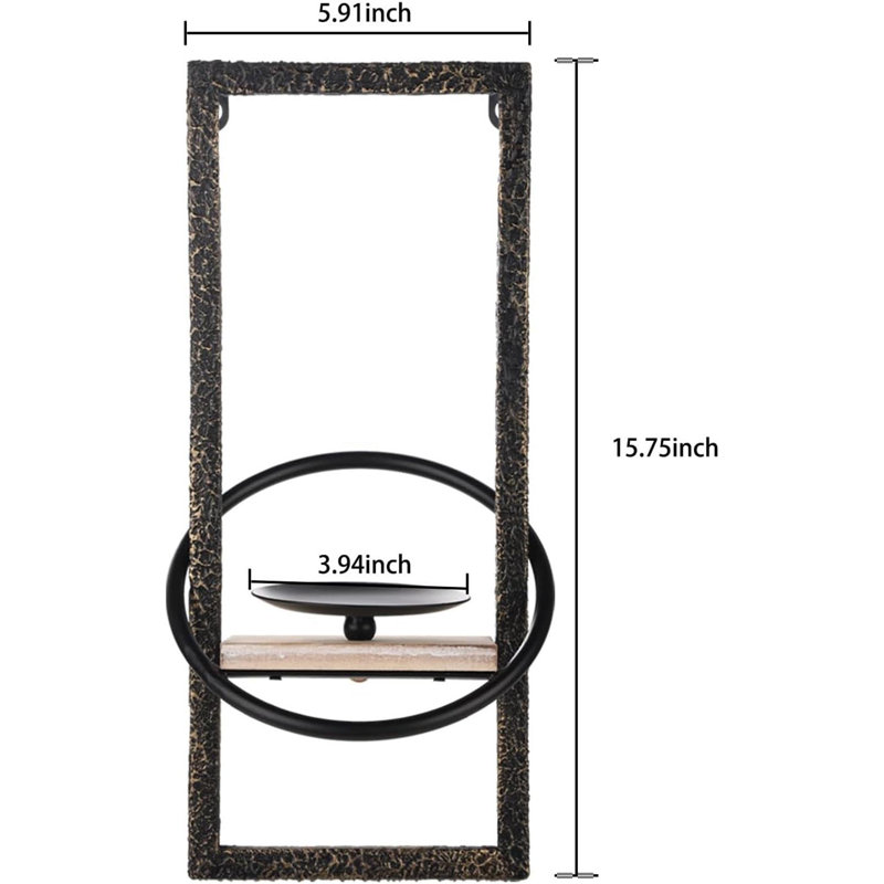Wall Mounted Metal Candle Holder