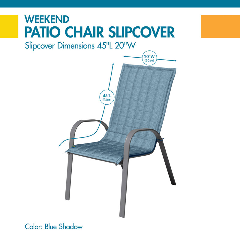 Housse pour chaise longue de patio avec garantie d’un an, bleu