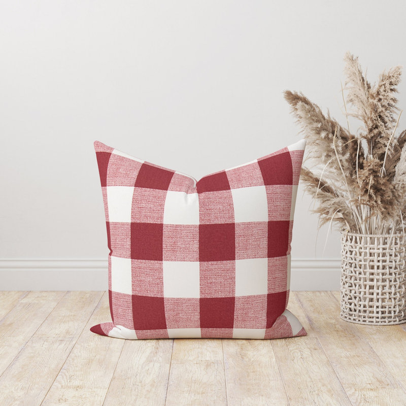 Housse de coussin réversible en coton Red Anderson, H 17 po x l 17 po