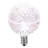 Vickerman G50 LED Pure White Replacement Bulb, E12/C7 Nickel Base .38W, 10 Bulbs Per Pack