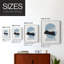 Impression encadrée Shapely Blues I-Premium - prêt à être accroché - aucun clou requis - aucun clou requis-1738542377-1738542370