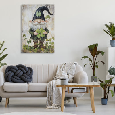 Cottage Shamrock Gnome Canvas, design by Tina LeCour
