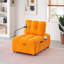 Un canapé convertible en tissu de 40,20 pouces de long, un canapé-lit convertible, pour le bureau d'un salon - orange-1427019551