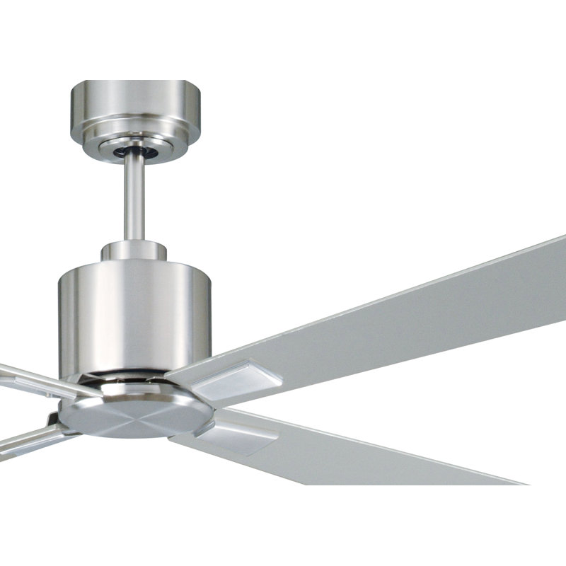 Aalyan 132cm Ceiling Fan with Light Kit, Silver