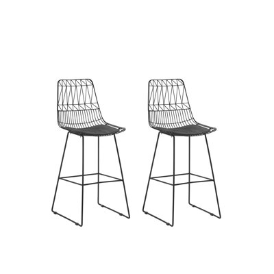 Crestline Upholstered Counter Stool with Metal Frame