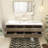 Free Standing Single Bathroom Vanity with Solid Surface Top-747797058