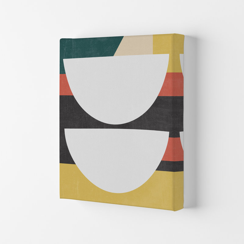 Mid Century Modern Art B - Print, 30cm H x 21cm W x 1cm D, No Frame