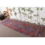 Tapis de couloir 2,9 x 11,5 pi, tapis Oushak, tapis Anatolian, tapis rétro, tapis turc, tapis moderne mauve