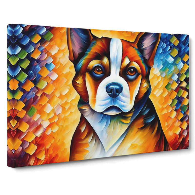 Dog Vol.1 Abstract - Wrapped Canvas, 40cm H x 60cm W x 3cm D