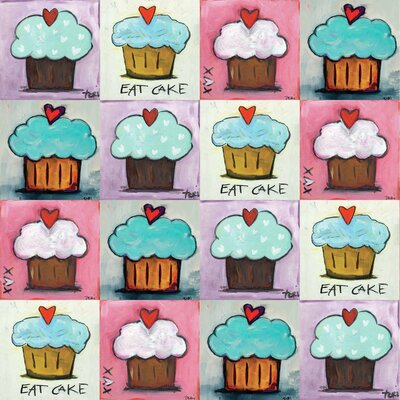 Cupcake Collage' by Tori Campisi Painting Print on Wrapped Canvas -  Marmont Hill, MH-TORI-103-C-24