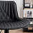 Zager Faux Leather Swivel Adjustable Height Bar Stool -915017406