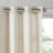 Solid Piece Dyed Grommet Top Curtain Panel-358317772