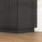 Black 4-Door Fluted TV Stand With Power Outlet, Handleless Wave Design Entertainment Center, Adjustable 3-Tier Particle Board Storage Cabinet, Multi-Functional Media Console & Buffet Sideboard-880141160