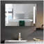 36x26 pouces Miroir à DEL noir Pharmacie avec anti-buée à intensité variable