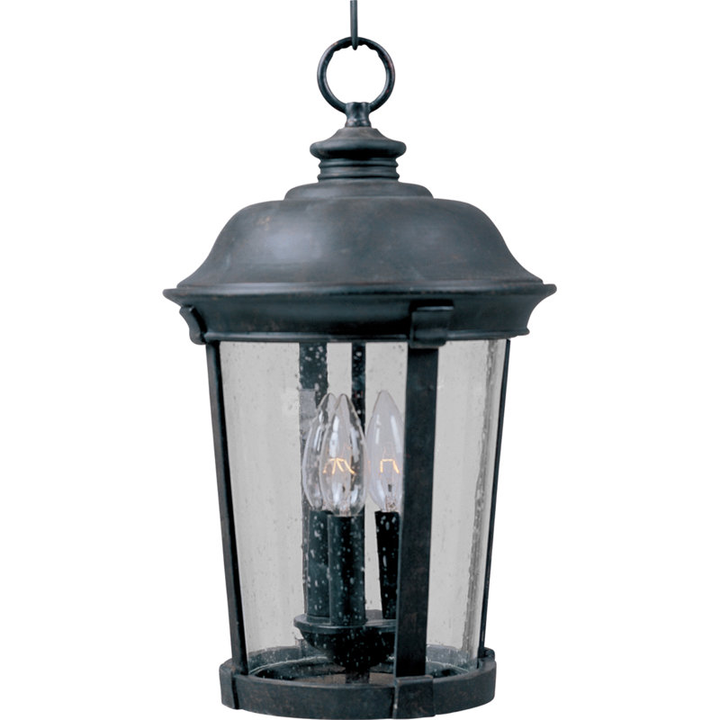3 - Light Outdoor Hanging Lantern, Small
