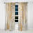 Fizzs Beige And Gold Fantasy - Modern Curtain - Velvet Room Darkening - 1 panel-107826854