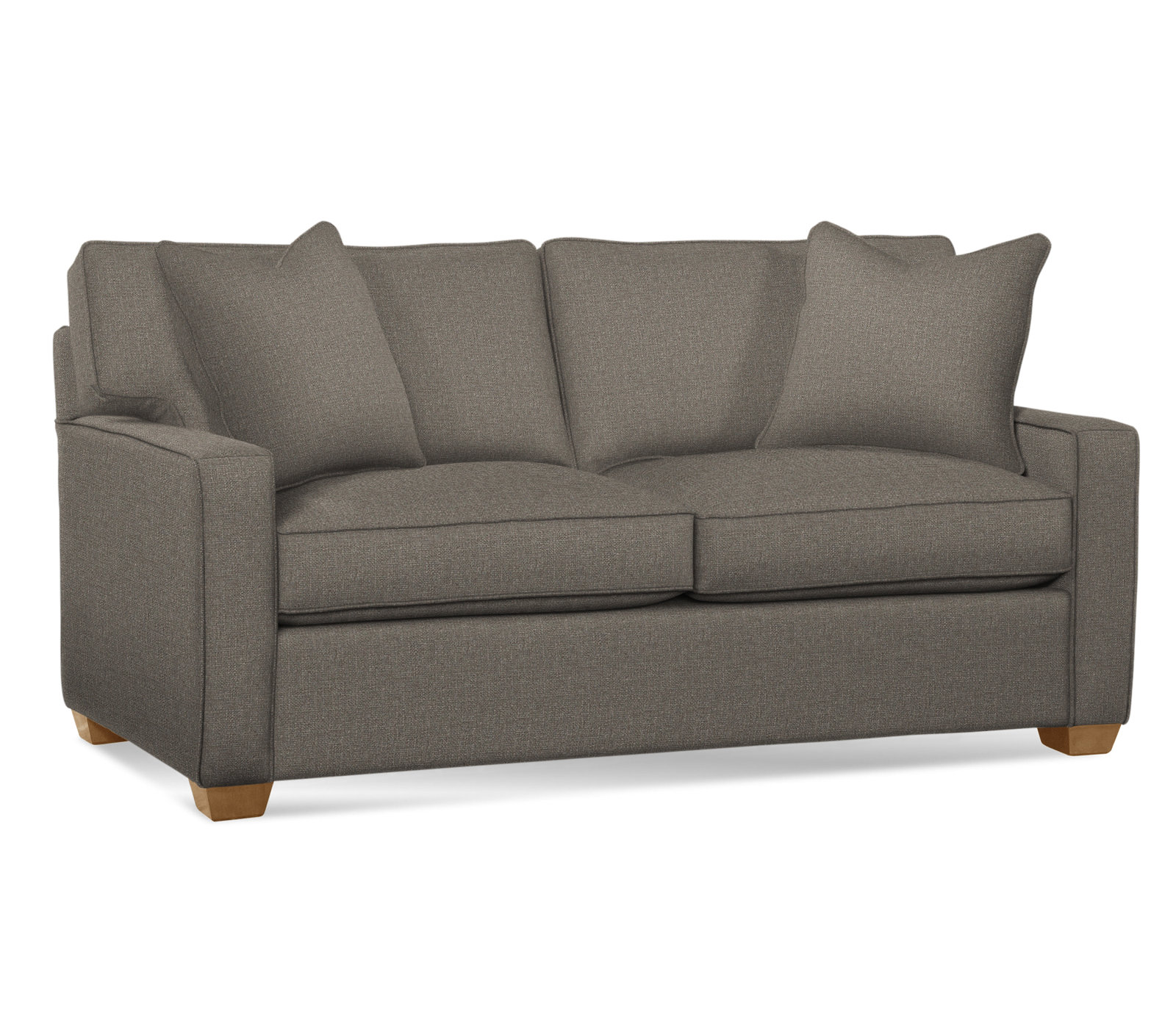 Ellora 74'' Upholstered Sofa, Gray Sugar Performance; 0863-84, Honey