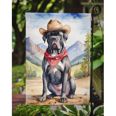 Drapeau Cowboy Welcome Garden