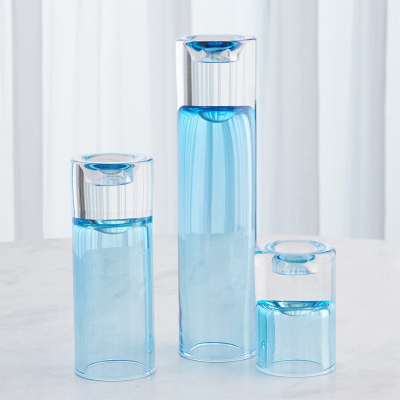 Glass Table Vase, Overall Height-  15"