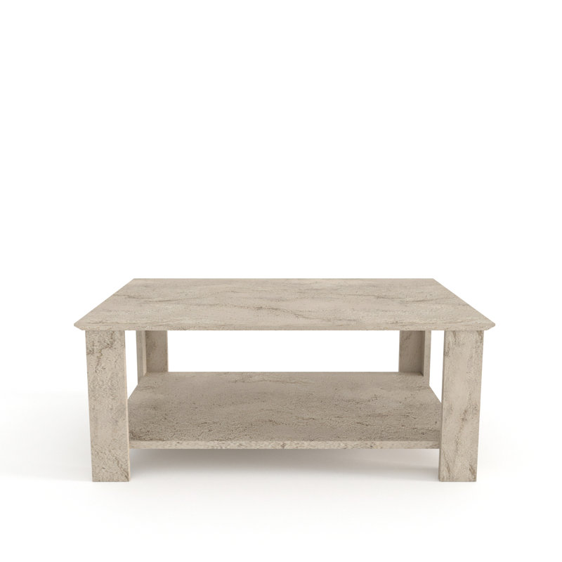 Leroy 90 cm Rectangular Coffee Table, Ivory