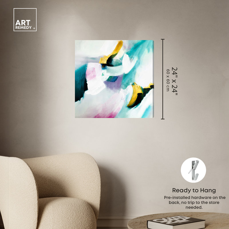 Art Remedy Still Violas Ii, 24" H x 24" W, Toile tendue