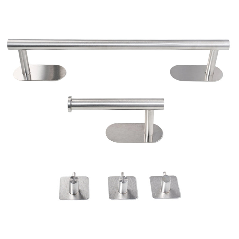 41 cm L Stainless Steel Towel Bar, Silver