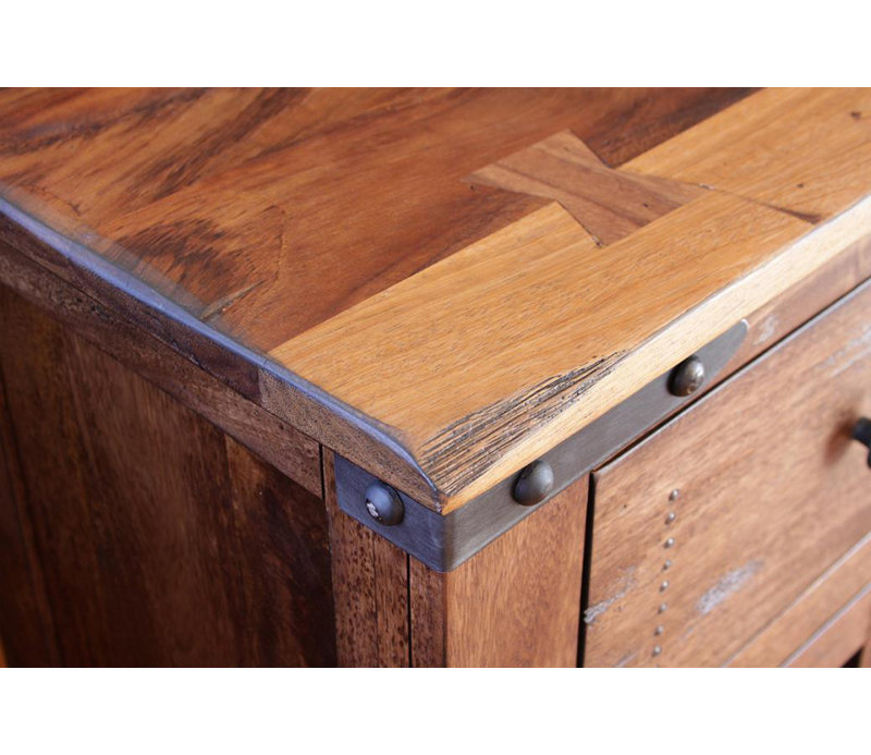 Rustic Charm End Table w/1 Drawer