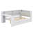 Streamlined Bed With Storage Racks, Drawers, Power Charging Outlet, LED Illumination, And Workstation-222025802-222025799