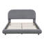 Lit plateforme en tissu d'ameublement Teddy