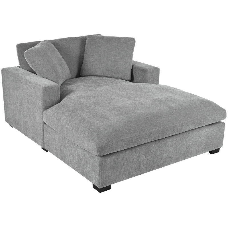 Méridienne surdimensionnée Alhertine, Gris