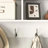 White Entryway Wall Mounted Coat Rack With 4 Dual Hooks Living Room Wooden Storage Shelf-2047032550