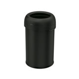 simplehuman 115 Liter Bullet Open Top Trash Can Commercial Grade Heavy Gauge, Stainless Steel