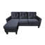 Ollice 3 Seater Velvet Sofa & Chaise-1665375880