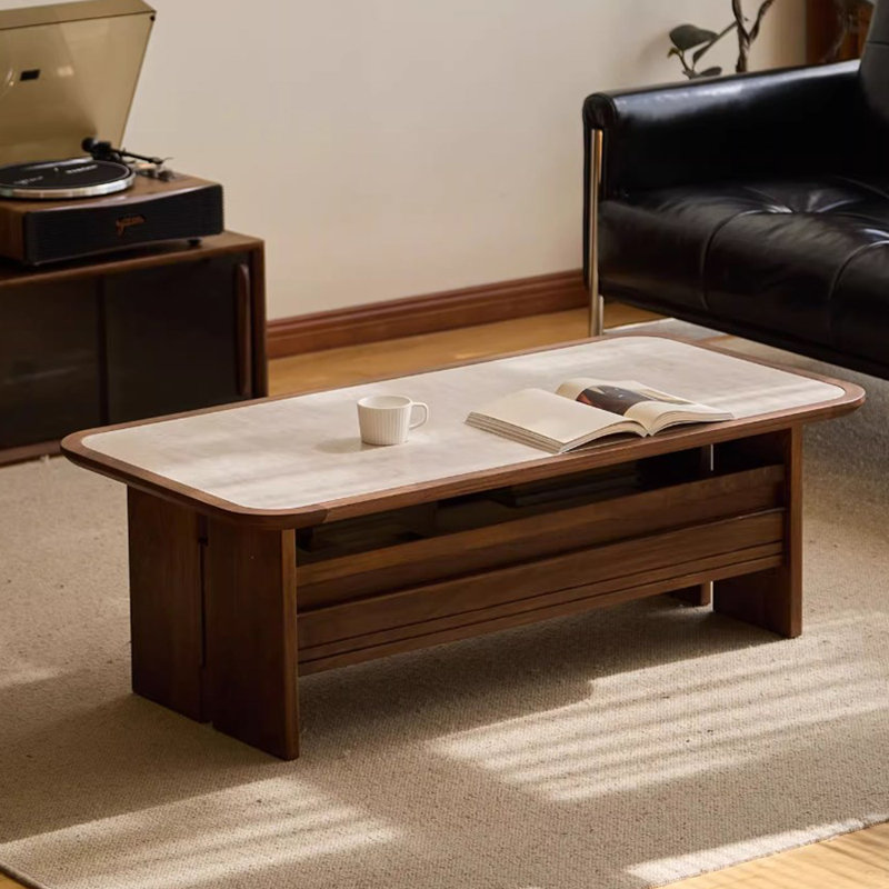 Design sense simple solid wood coffee table