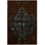 Tapis brun et bleu en laine touffeté à la main Donielle-25123570