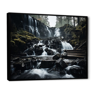 " Monochrome Waterfall Cascading Harmony I "