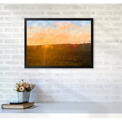 Sunset Over Dartmoor Landscape - Print