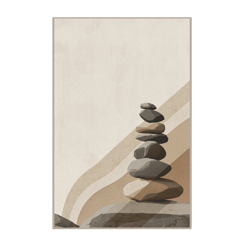 Tapis beige moelleux moelleux et doux, 3 X 5