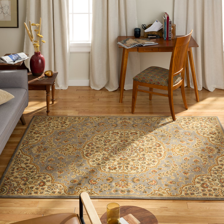 Tapis oriental bleu / beige