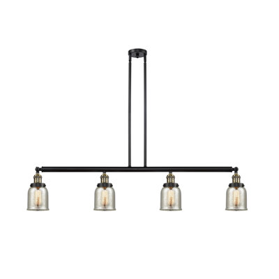 Luminaire suspendu linéaire à 4 lumières pour îlot de cuisine Analis