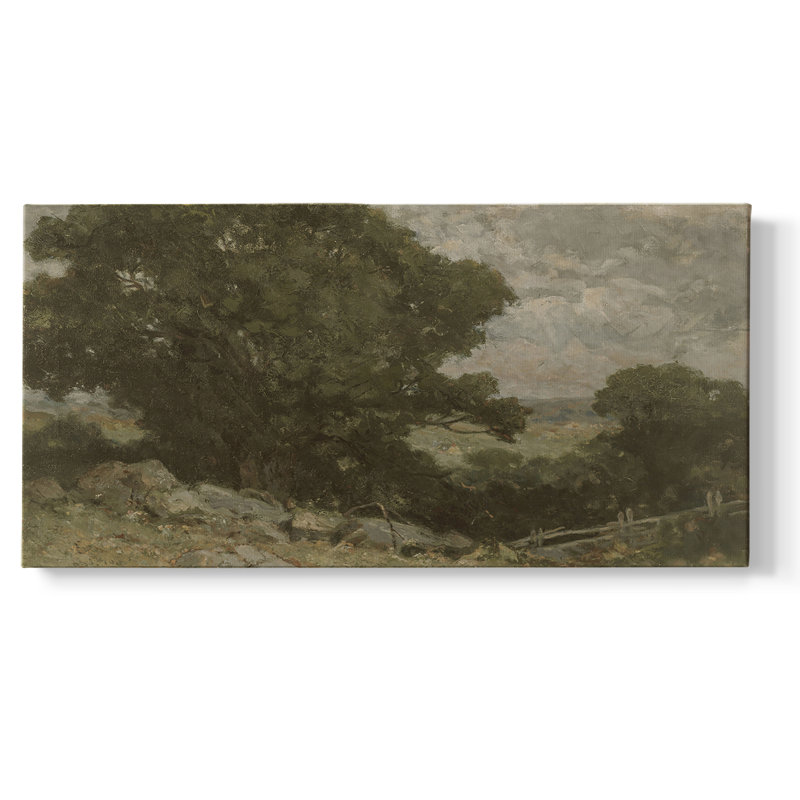 Série abstraite - CMXCIV - Toile tendue avec châssis encadré - Prêt à être accroché, H 25 po x l 49 po
